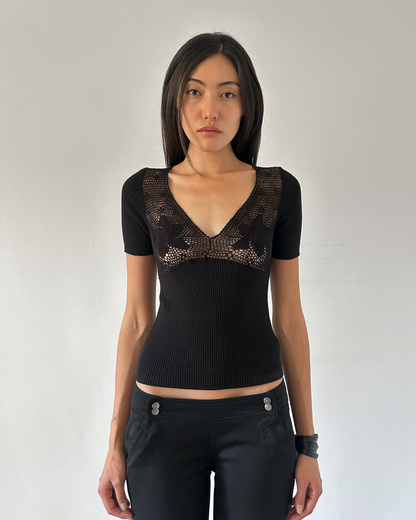 Blumarine Anna Molinari Crochet Top