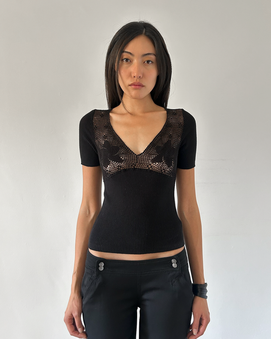 Blumarine Anna Molinari Crochet Top