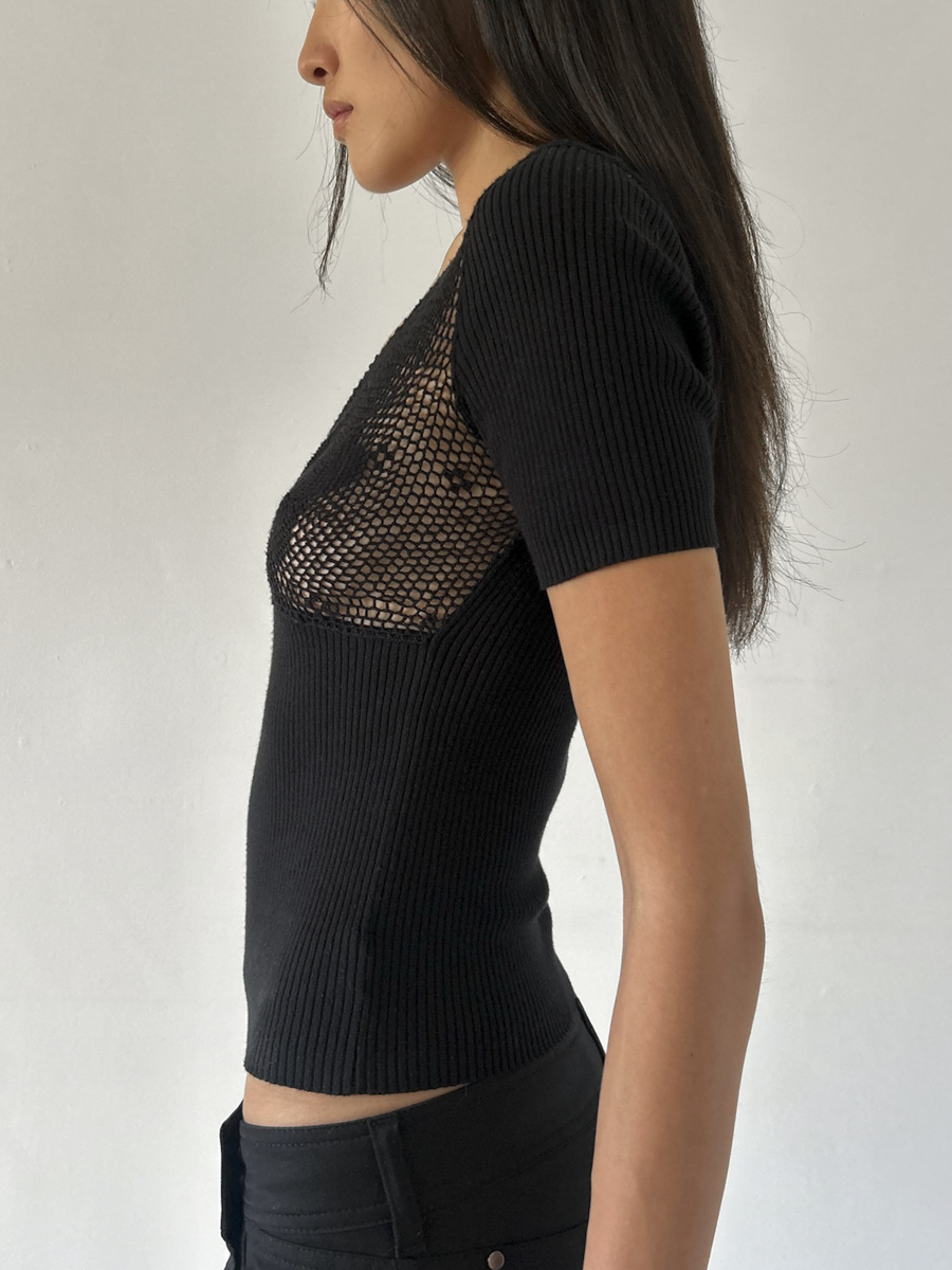 Blumarine Anna Molinari Crochet Top