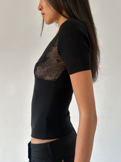 Blumarine Anna Molinari Crochet Top