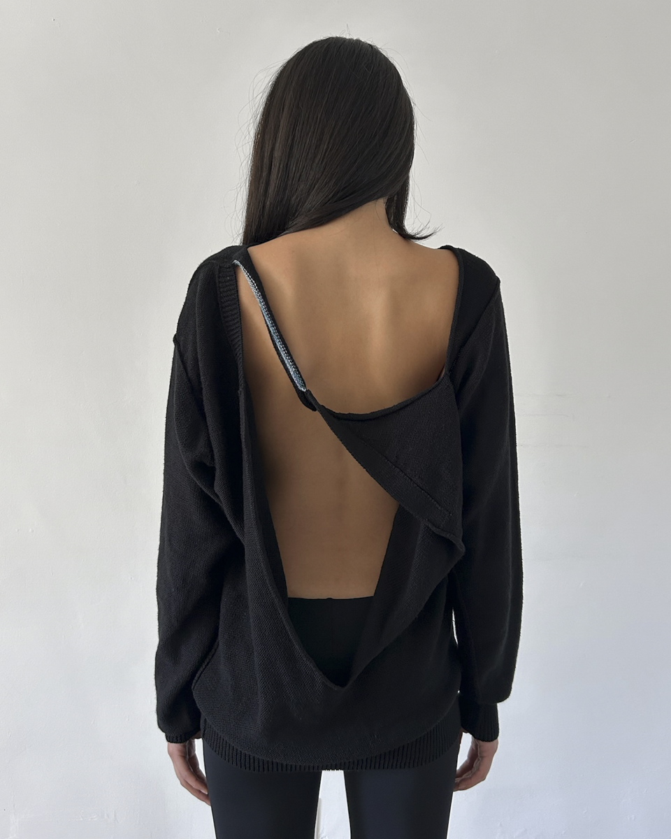 Y’s Yohji Yamamoto FW2007 Open Back Sweater