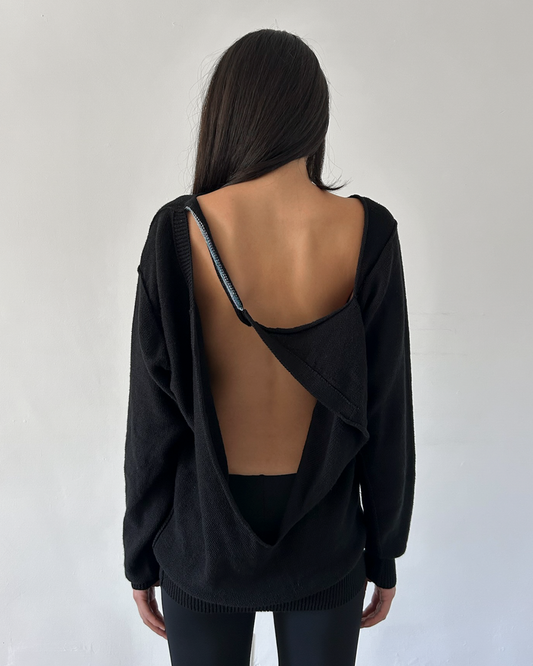 Y’s Yohji Yamamoto FW2007 Open Back Sweater