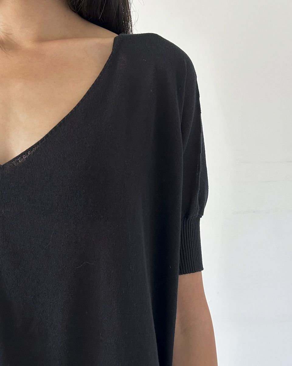 Sarah Pacini Asymmetrical Sweater Top