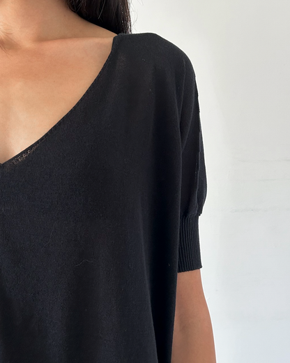 Sarah Pacini Asymmetrical Sweater Top