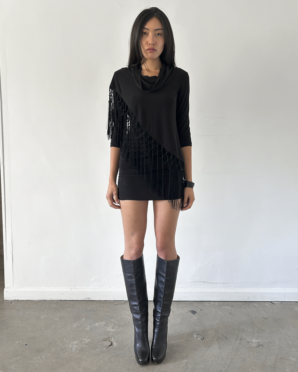 Joseph Ribkoff  Fringe Mini Dress