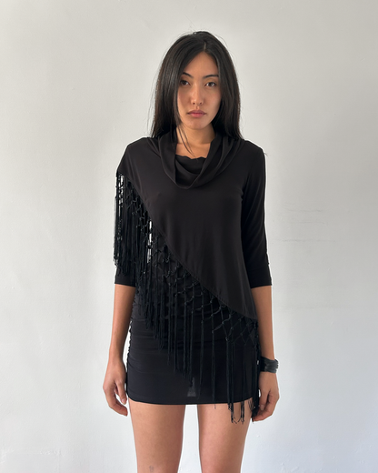 Joseph Ribkoff  Fringe Mini Dress
