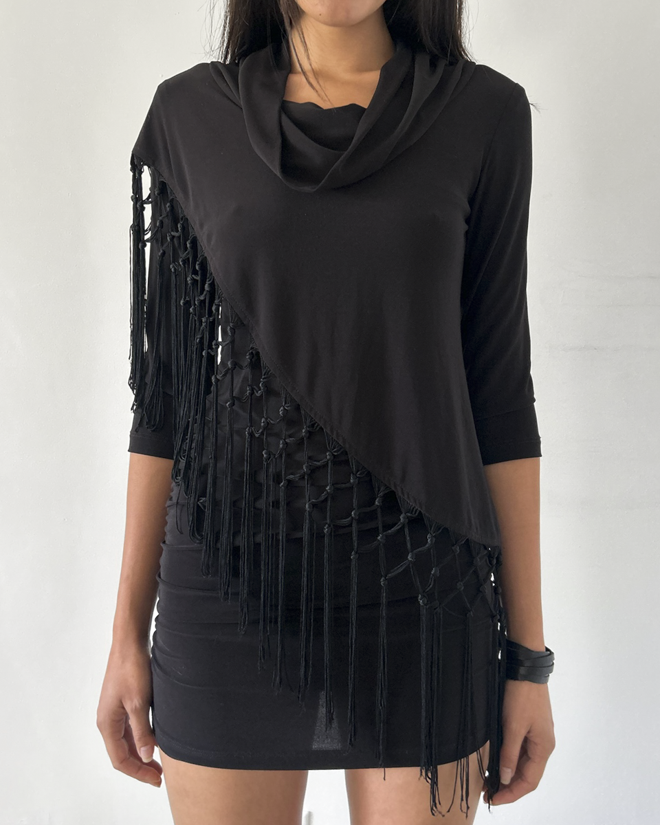 Joseph Ribkoff  Fringe Mini Dress