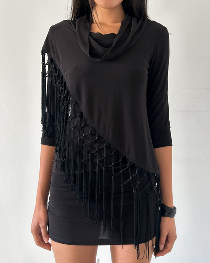 Joseph Ribkoff  Fringe Mini Dress