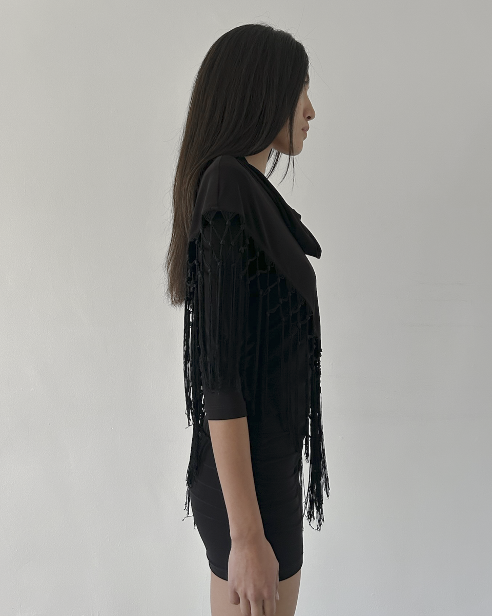 Joseph Ribkoff  Fringe Mini Dress