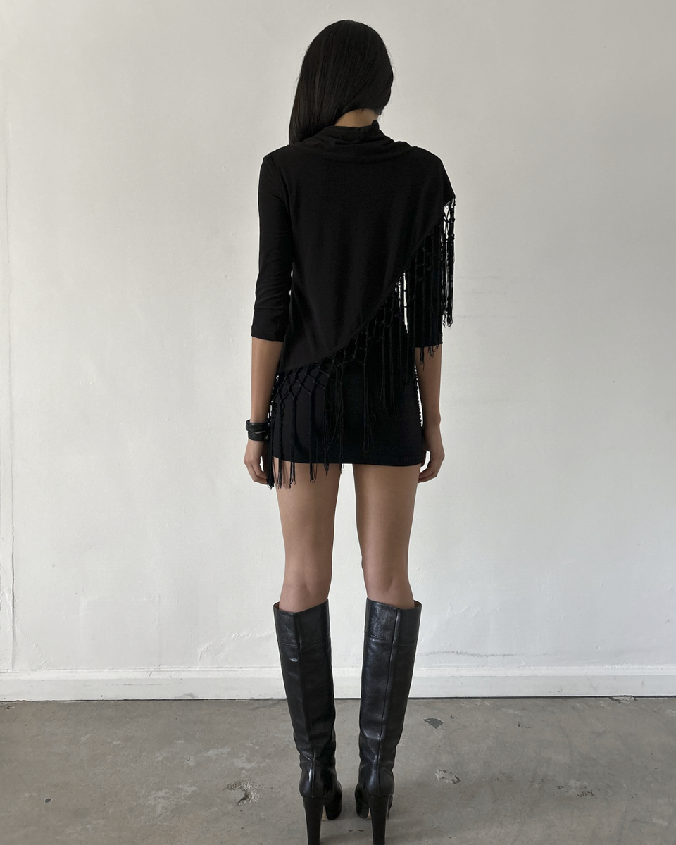 Joseph Ribkoff  Fringe Mini Dress