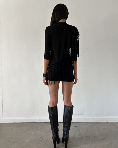 Joseph Ribkoff  Fringe Mini Dress