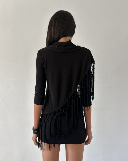 Joseph Ribkoff  Fringe Mini Dress