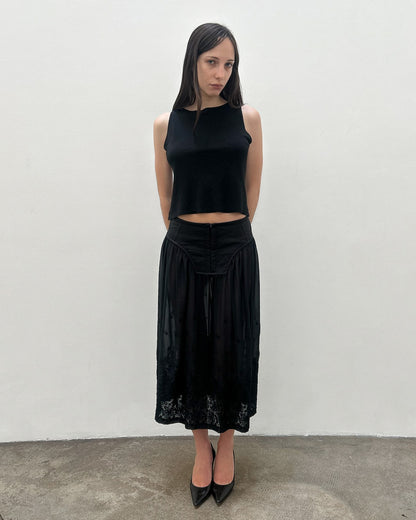 Comme des Garçons FW2001 Sheer Corset Skirt