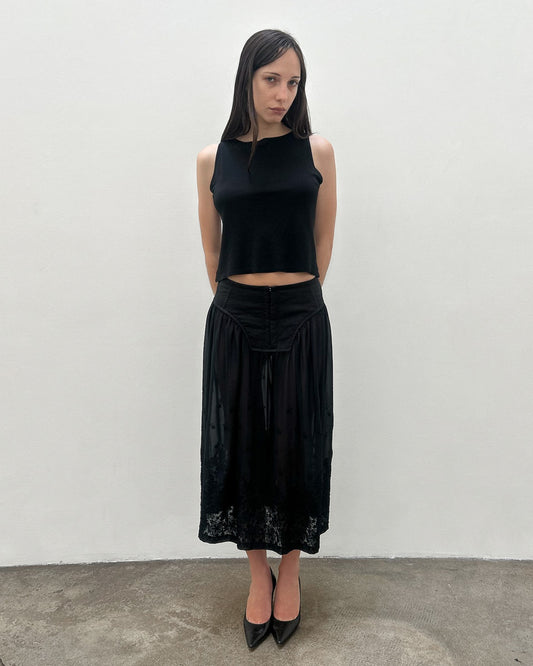 Comme des Garçons FW2001 Sheer Corset Skirt