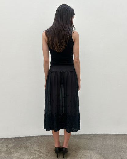 Comme des Garçons FW2001 Sheer Corset Skirt