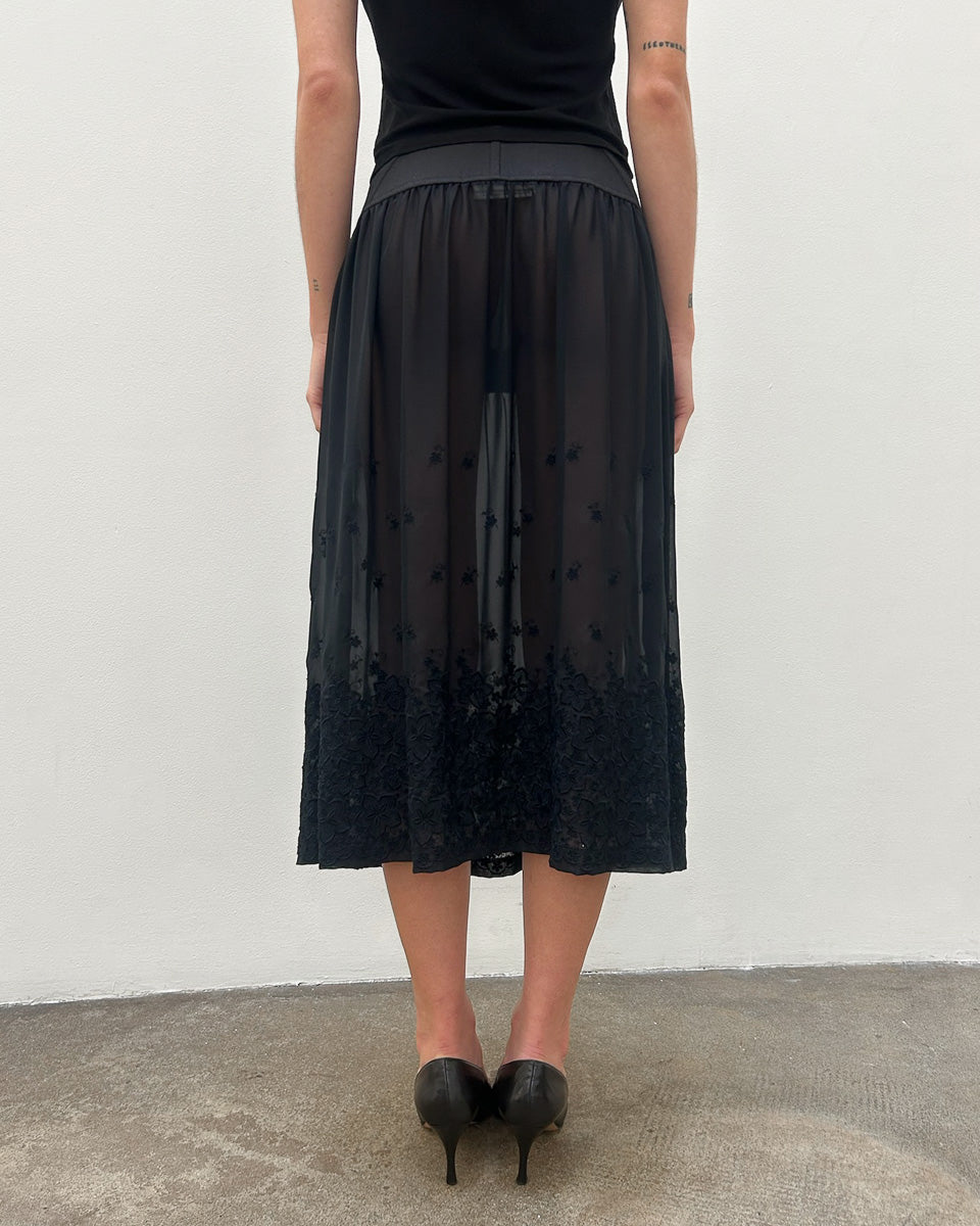 Comme des Garçons FW2001 Sheer Corset Skirt
