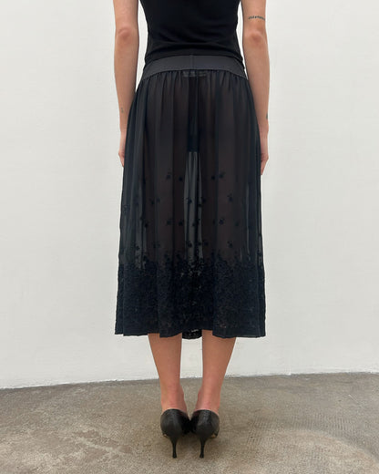 Comme des Garçons FW2001 Sheer Corset Skirt