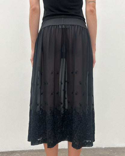Comme des Garçons FW2001 Sheer Corset Skirt