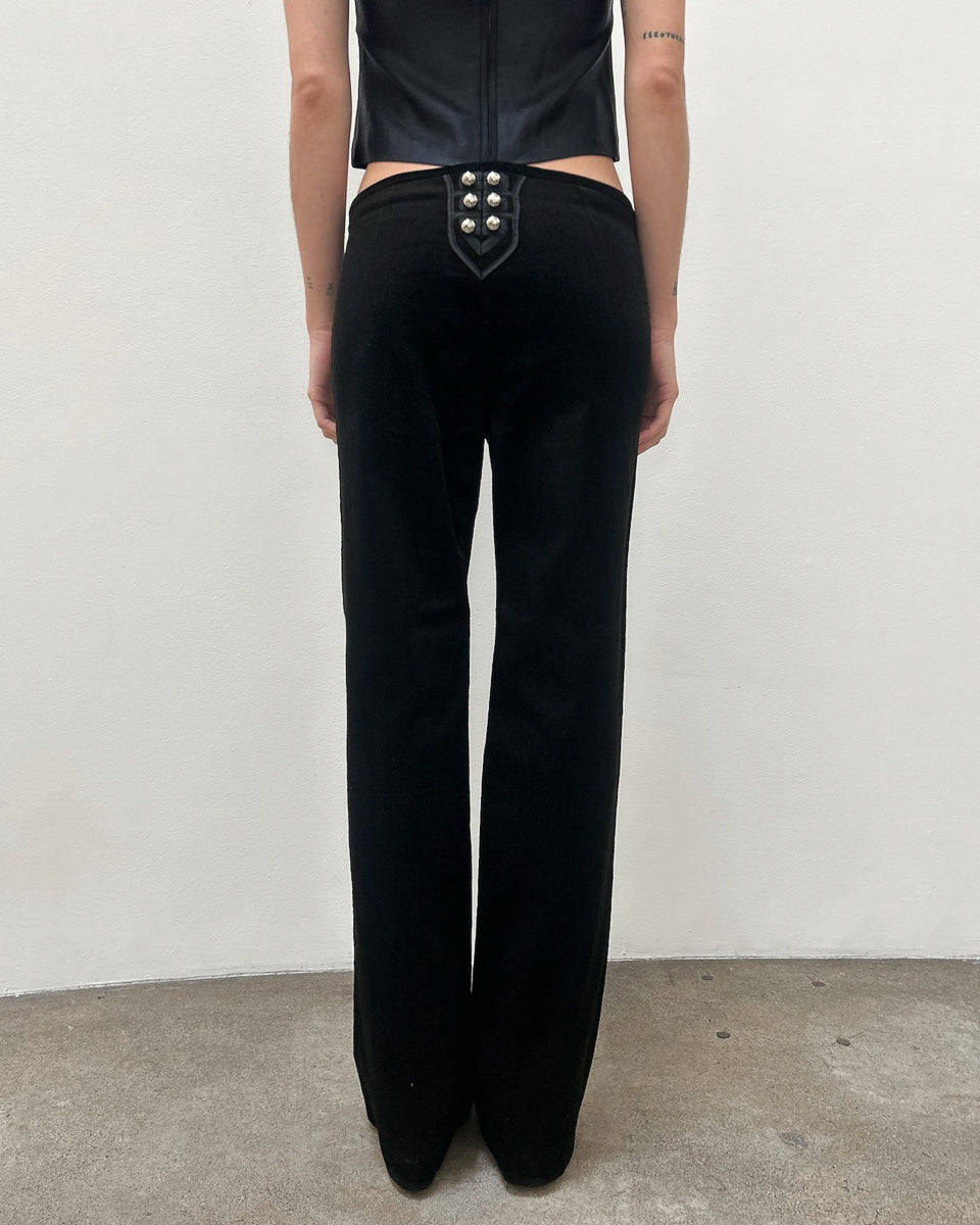 Emporio Armani Corduroy Embellished Pants