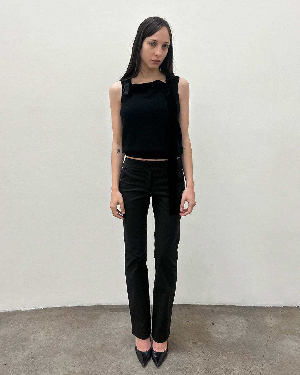 Emporio Armani Ruffle-Pocket Pants