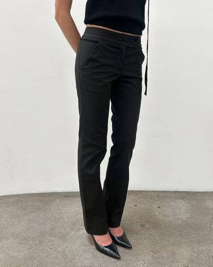 Emporio Armani Ruffle-Pocket Pants