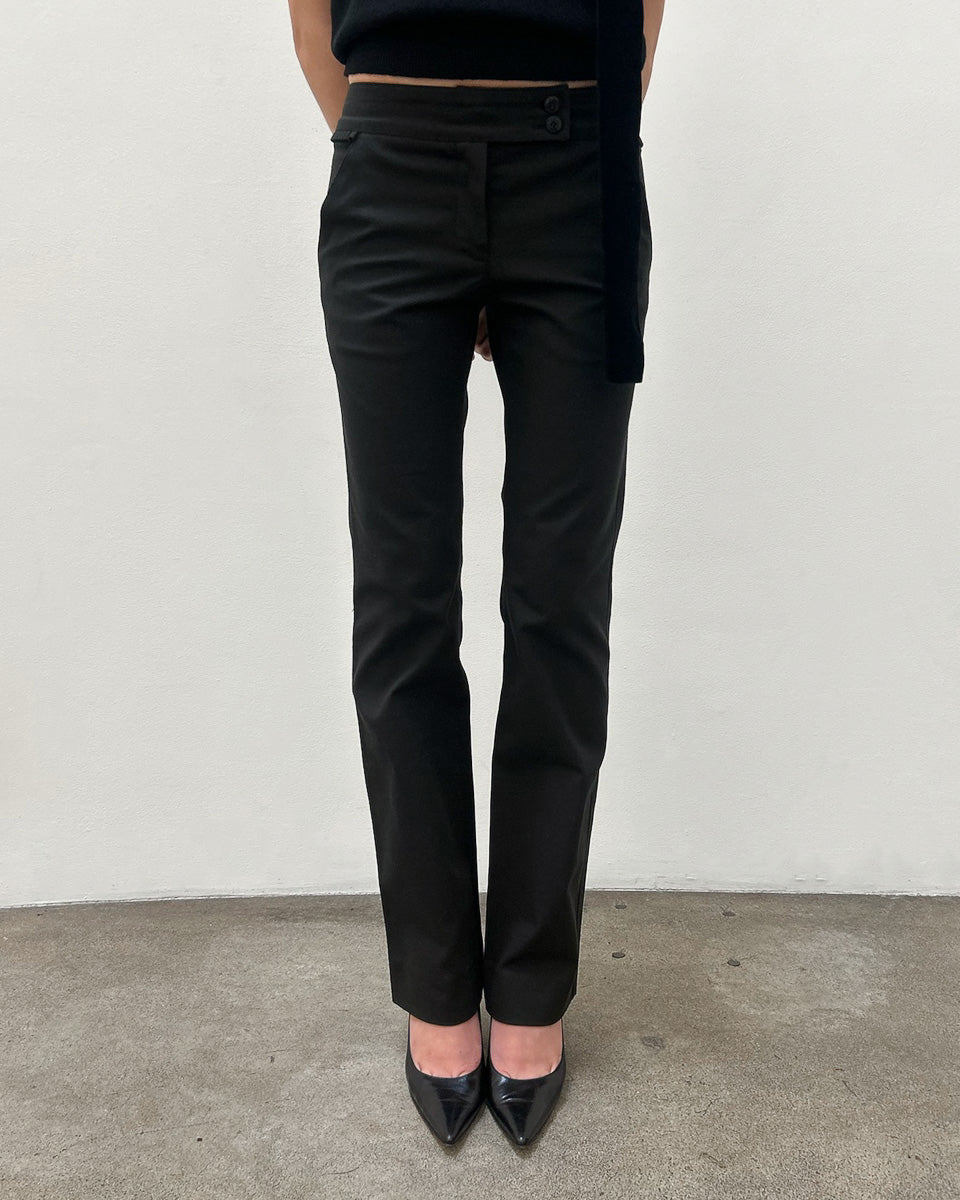 Emporio Armani Ruffle-Pocket Pants