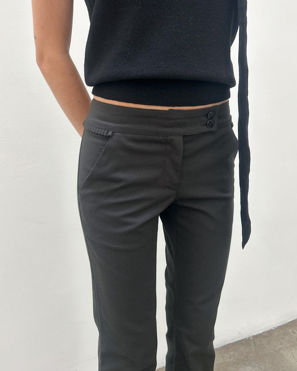 Emporio Armani Ruffle-Pocket Pants
