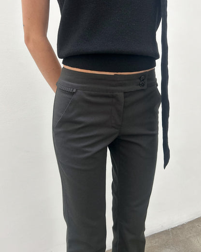 Emporio Armani Ruffle-Pocket Pants