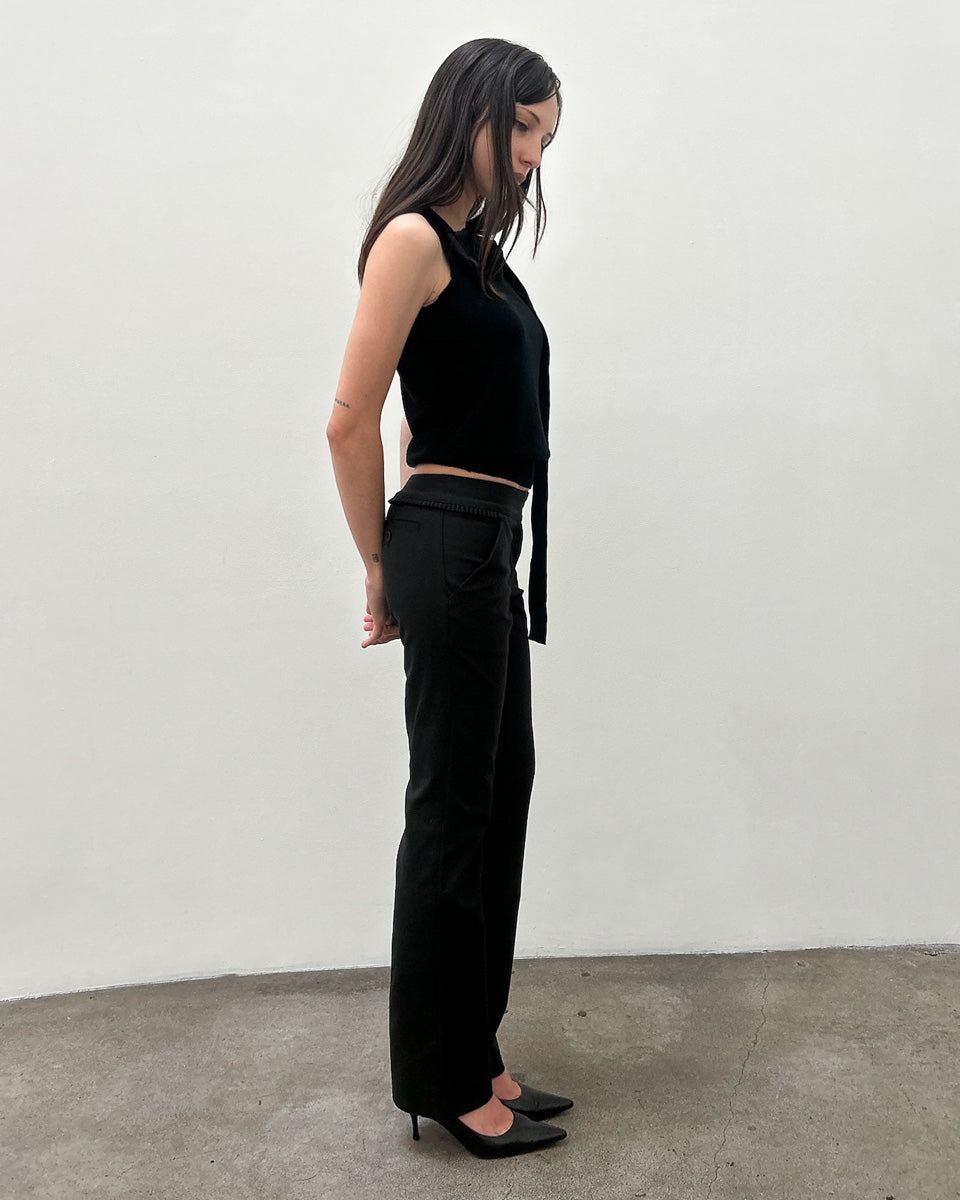 Emporio Armani Ruffle-Pocket Pants