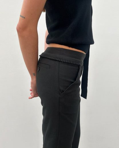 Emporio Armani Ruffle-Pocket Pants