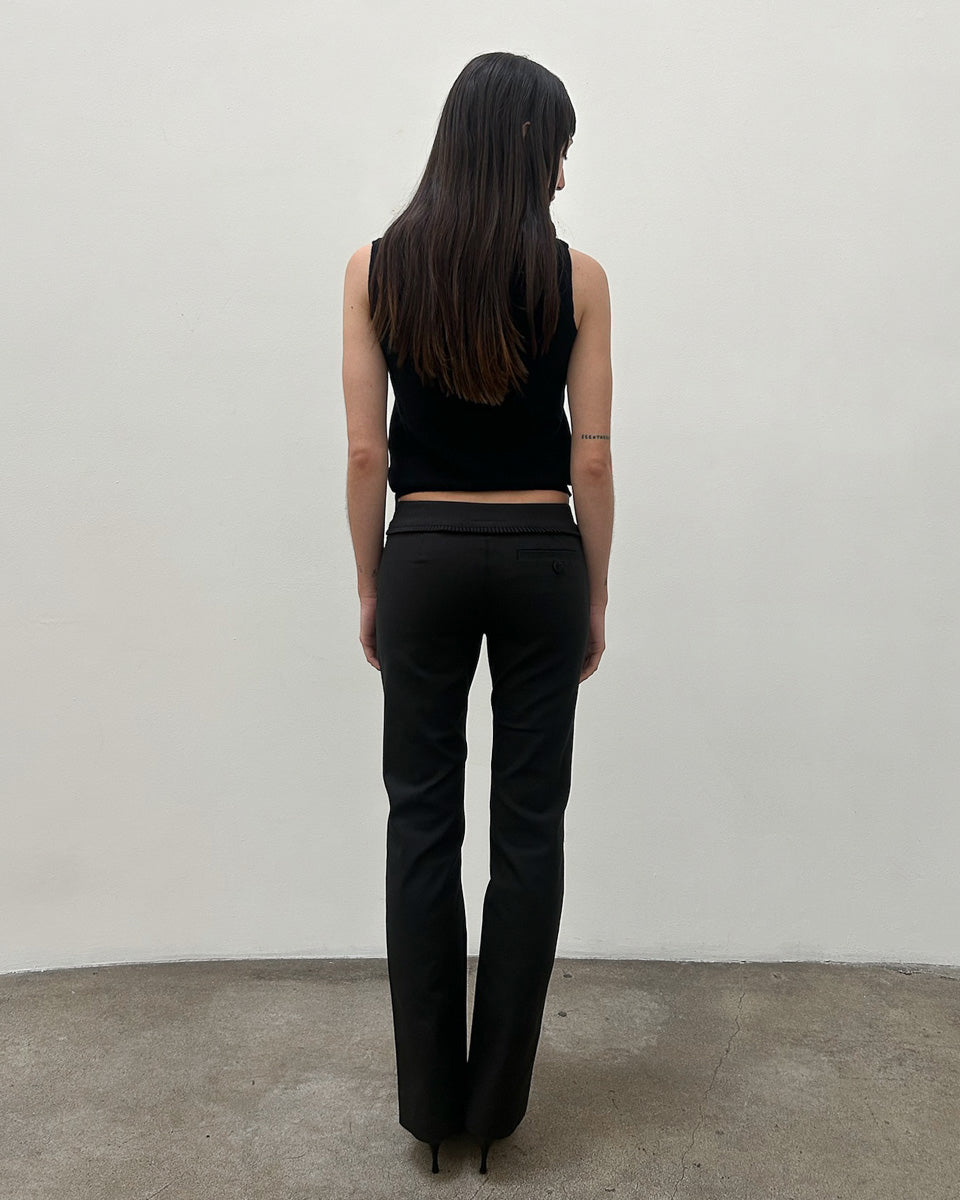 Emporio Armani Ruffle-Pocket Pants