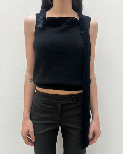 Emporio Armani Knit Velvet Top