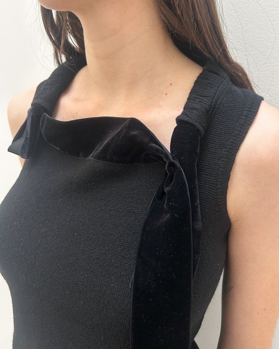 Emporio Armani Knit Velvet Top