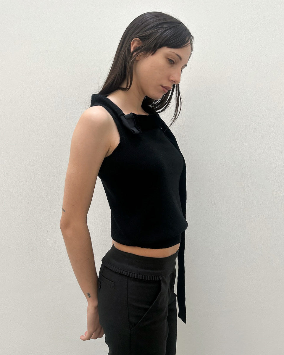 Emporio Armani Knit Velvet Top