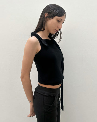 Emporio Armani Knit Velvet Top