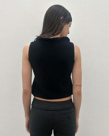 Emporio Armani Knit Velvet Top