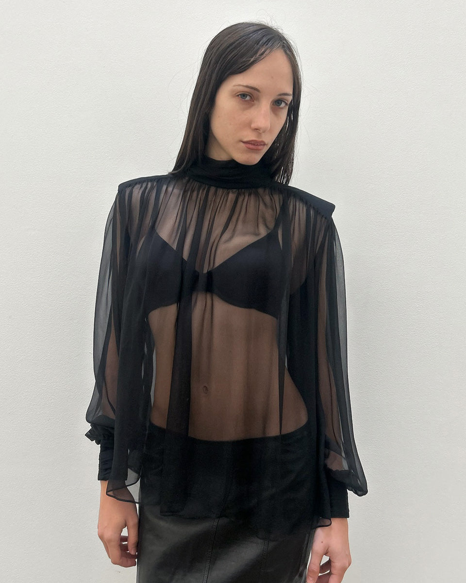 Alberta Ferretti Sheer Blouse