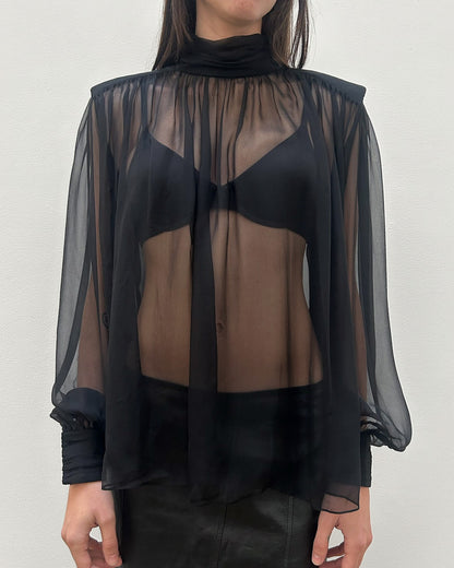 Alberta Ferretti Sheer Blouse