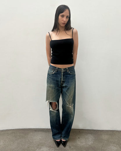 Sugar Cane Distressed Denim