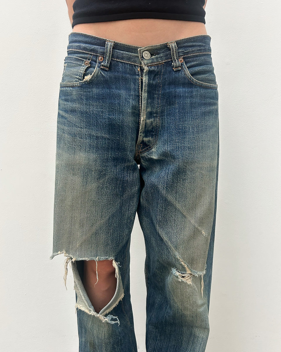 Sugar Cane Distressed Denim