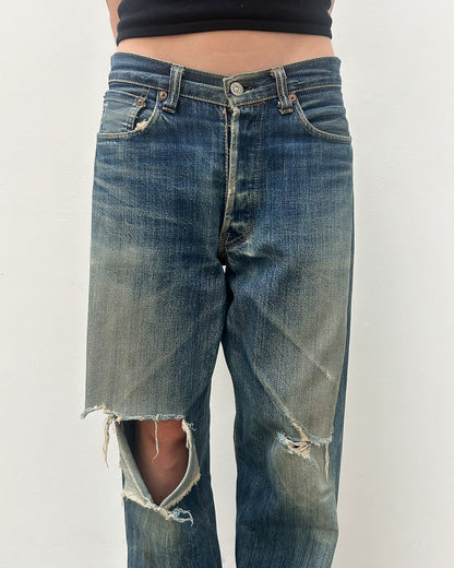 Sugar Cane Distressed Denim