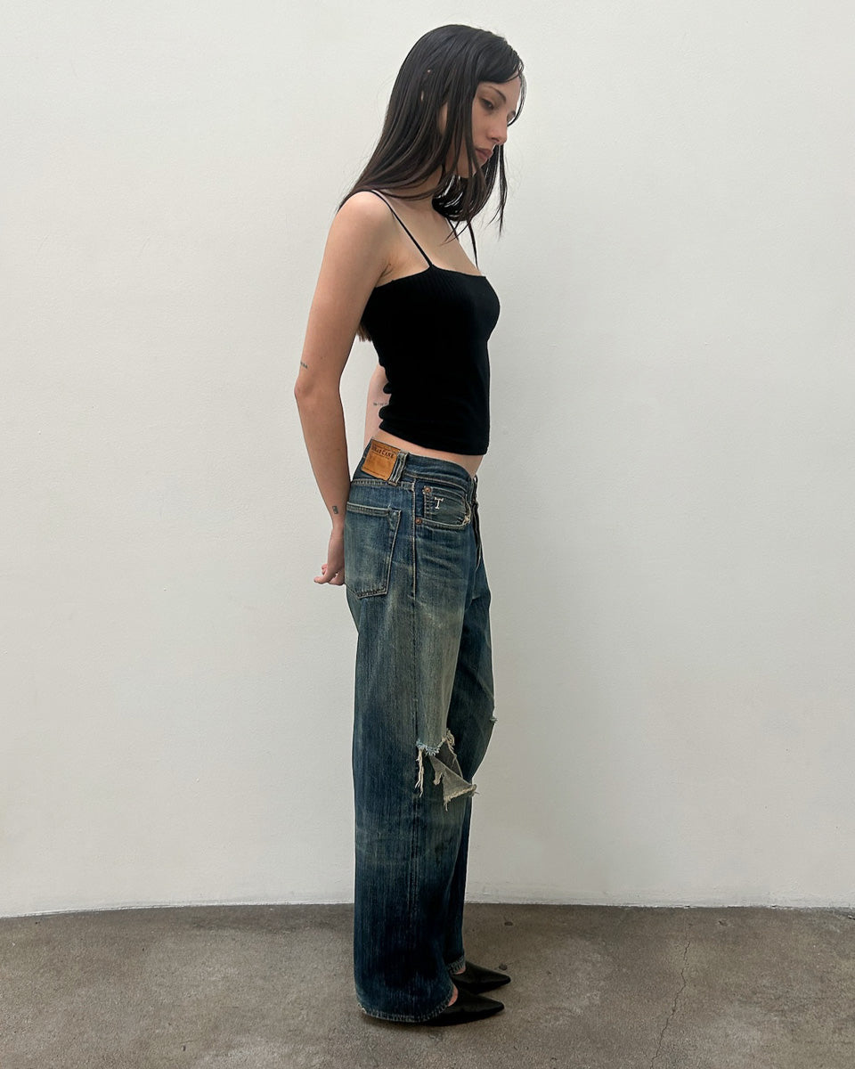 Sugar Cane Distressed Denim