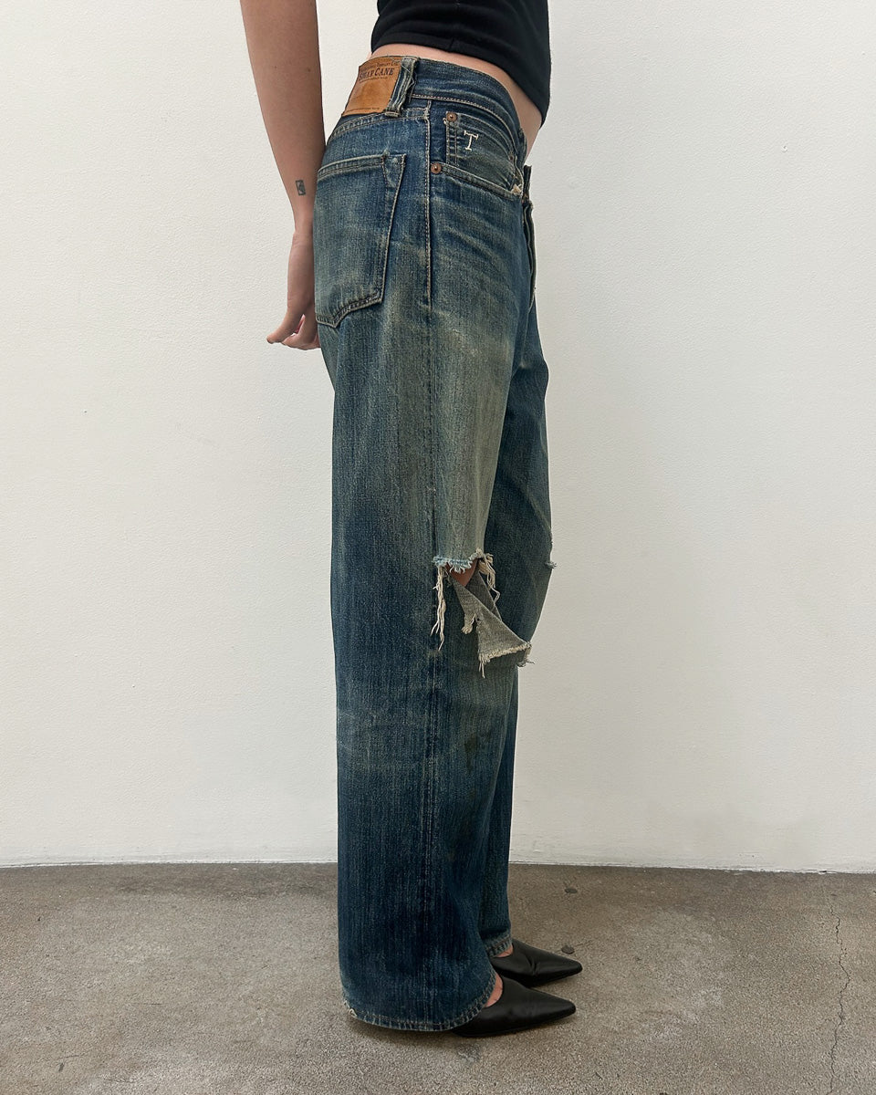 Sugar Cane Distressed Denim