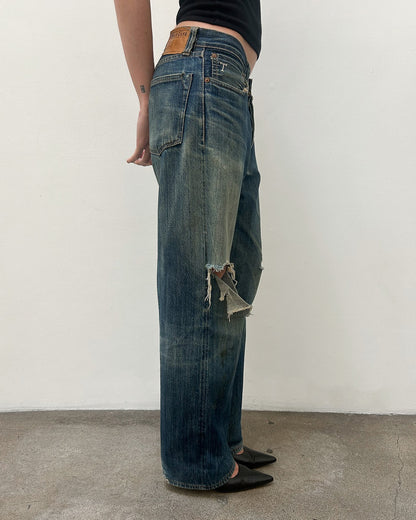 Sugar Cane Distressed Denim