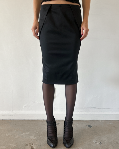 Gucci by Tom Ford 2004 Silk Pencil Skirt