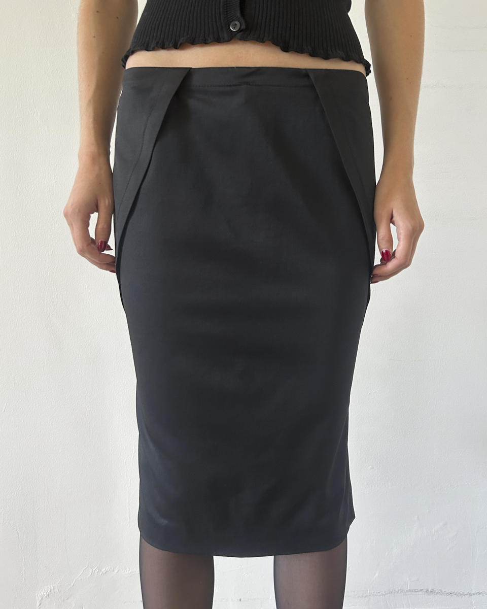 Gucci by Tom Ford 2004 Silk Pencil Skirt