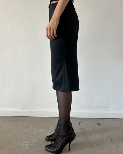 Gucci by Tom Ford 2004 Silk Pencil Skirt