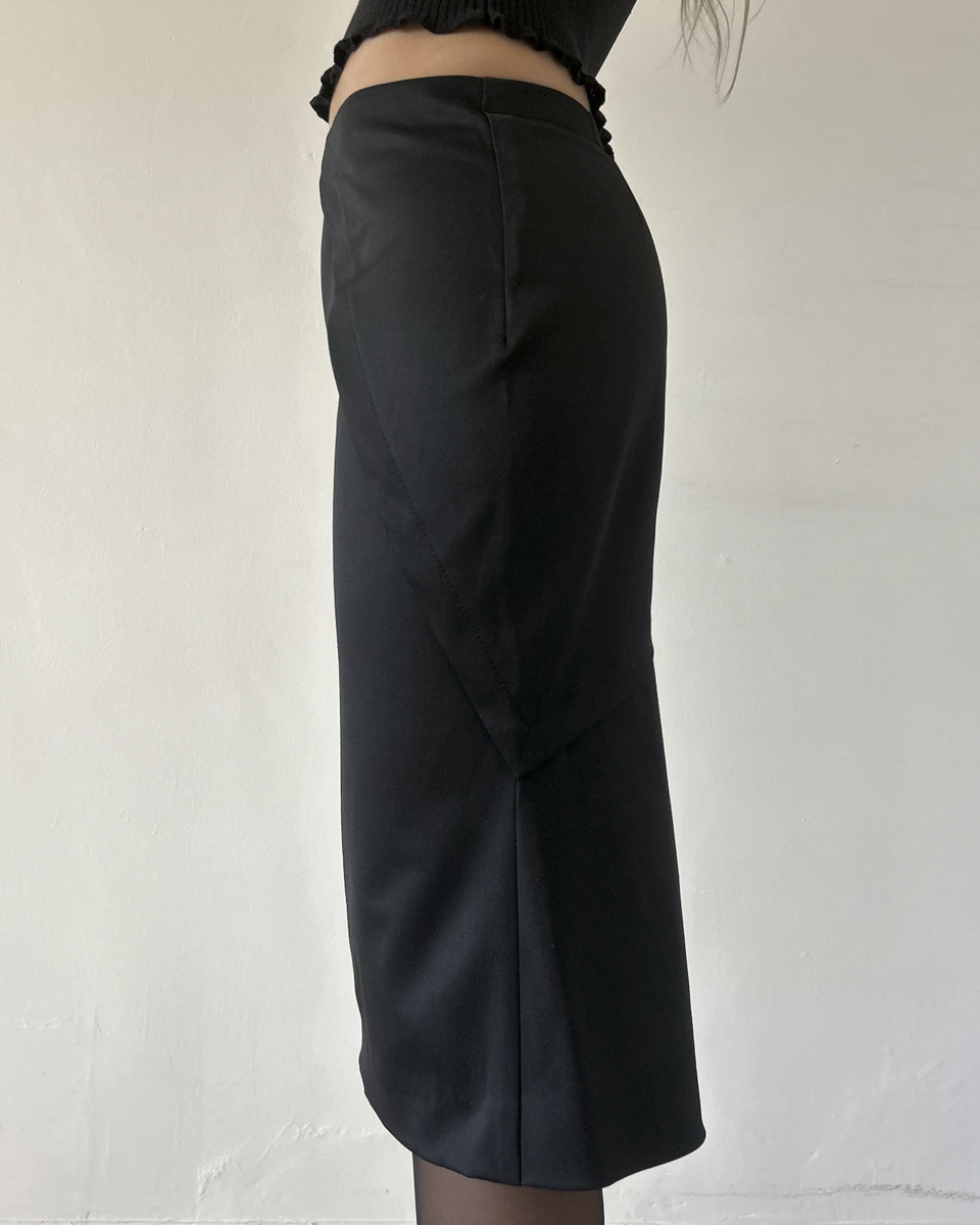 Gucci by Tom Ford 2004 Silk Pencil Skirt