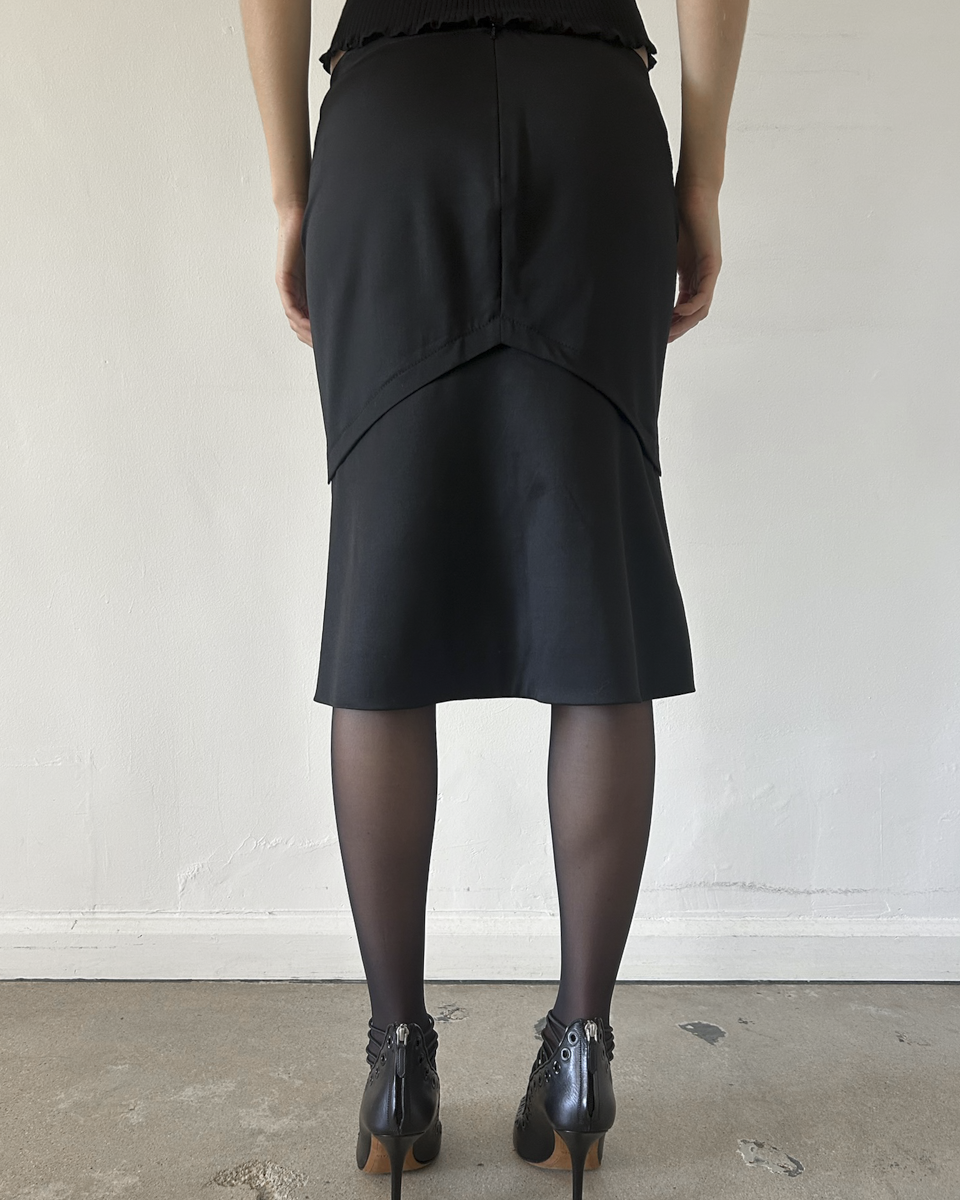 Gucci by Tom Ford 2004 Silk Pencil Skirt