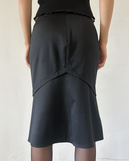 Gucci by Tom Ford 2004 Silk Pencil Skirt